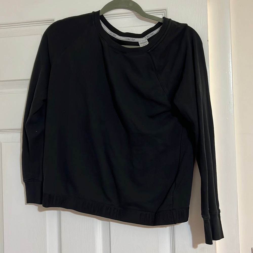 Calvin Klein black two piece lounge set